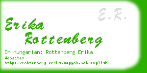 erika rottenberg business card